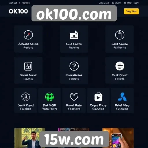 funcionalidades exclusivas do site ok100.com