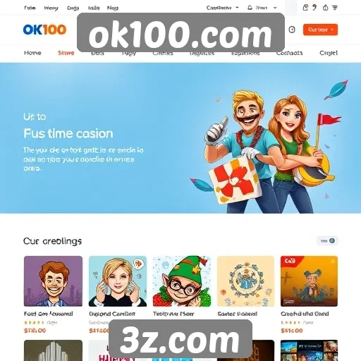 Interface do usuário do site ok100.com é intuitiva