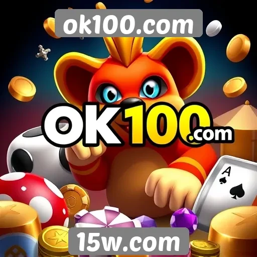 Variedade de jogos disponíveis em ok100